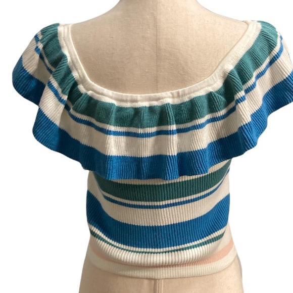 Roxy Extra Topical Love off The Shoulder Crop Top-Small - Picture 2 of 8